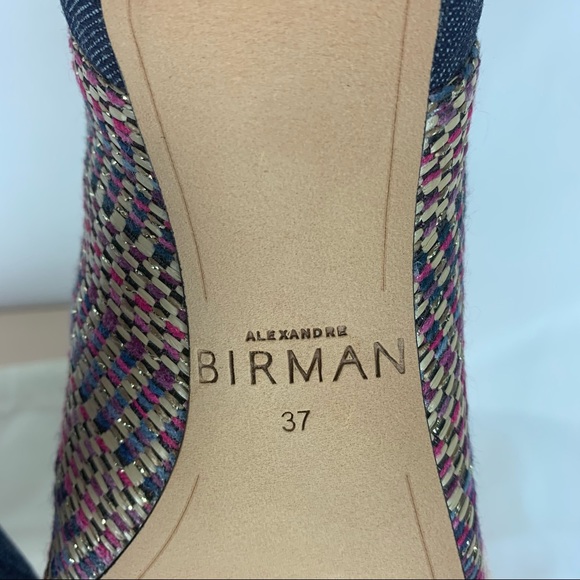 ❌SOLD❌Alexandre Birman Kittie Denim Bootie Sz 37 - Picture 11 of 16